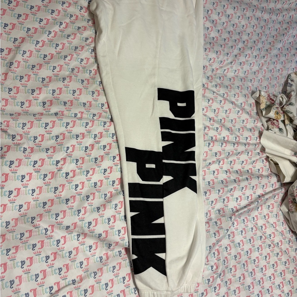 Victoria's Secret PINK Classic White Joggers